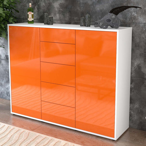 Highboard Nina, Orange Studio (136x108x35cm) - Dekati GmbH