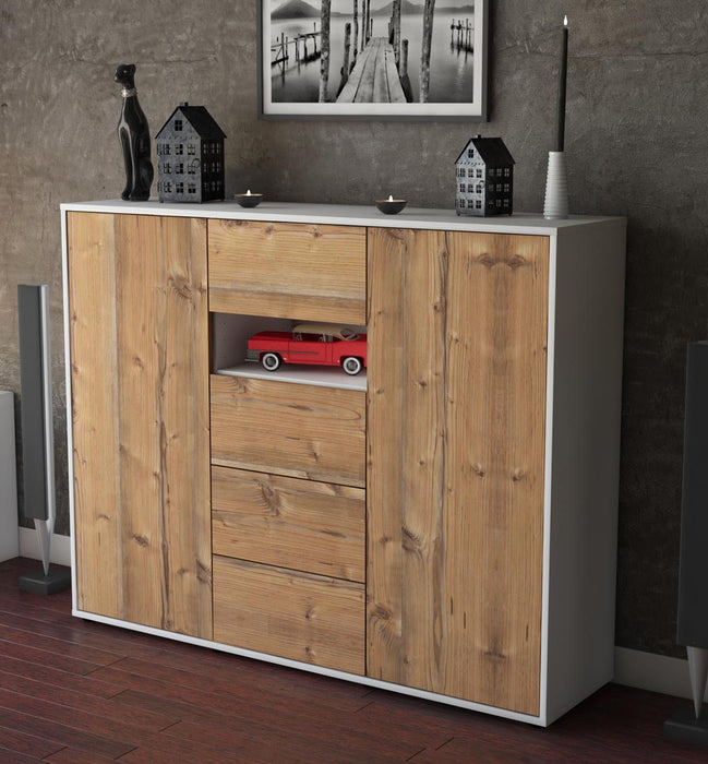 Highboard Noe, Pinie Studio (136x108x35cm) - Dekati GmbH