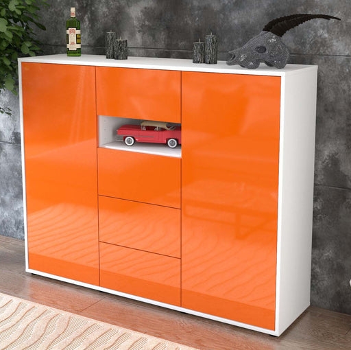 Highboard Noe, Orange Studio (136x108x35cm) - Dekati GmbH