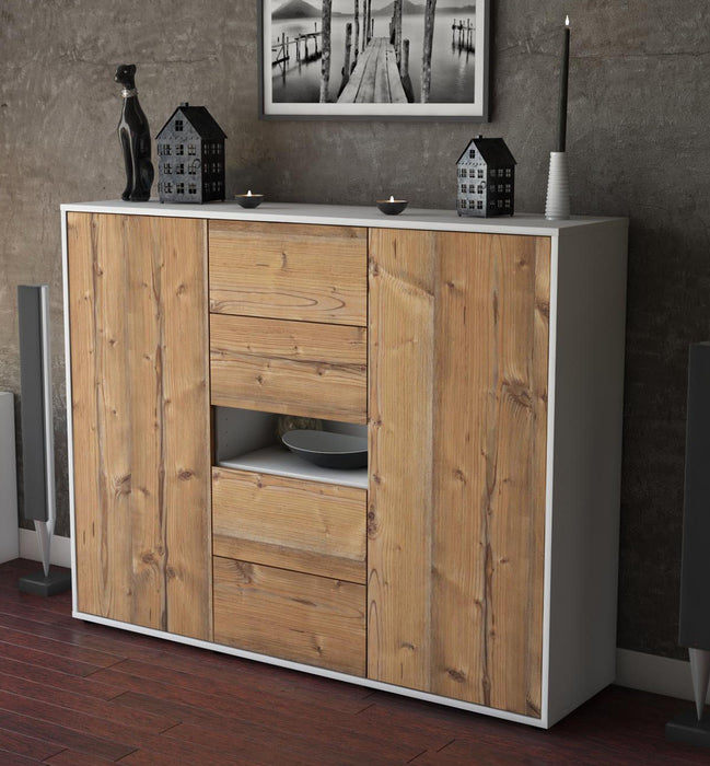 Highboard Noelia, Pinie Studio (136x108x35cm) - Dekati GmbH