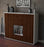 Highboard Nora, Walnuss Studio (136x108x35cm) - Dekati GmbH