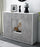 Highboard Norina, Beton Studio (136x108x35cm) - Dekati GmbH