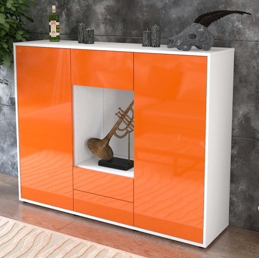 Highboard Norina, Orange Studio (136x108x35cm) - Dekati GmbH