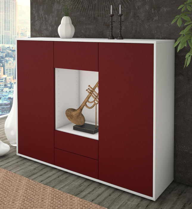 Highboard Norina, Bordeaux Studio (136x108x35cm) - Dekati GmbH