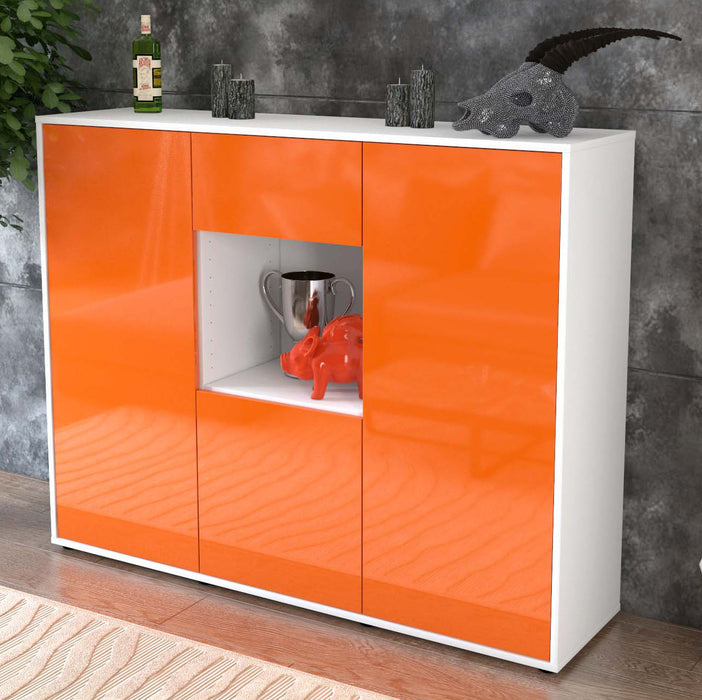 Highboard Nuria, Orange Studio (136x108x35cm) - Dekati GmbH