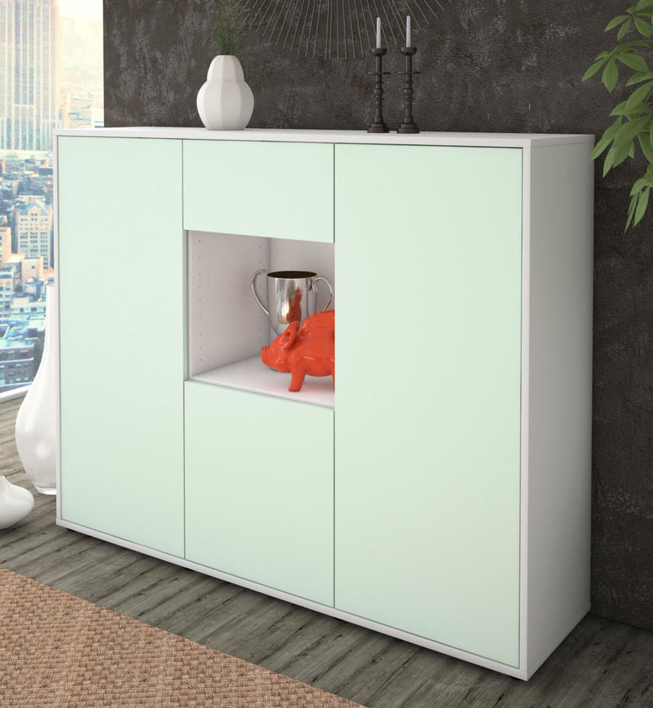 Highboard Nuria, Mint Studio (136x108x35cm) - Dekati GmbH