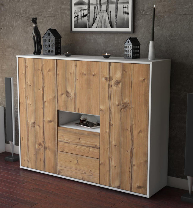 Highboard Olivia, Pinie Studio (136x108x35cm) - Dekati GmbH