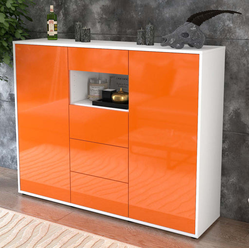 Highboard Ornella, Orange Studio (136x108x35cm) - Dekati GmbH