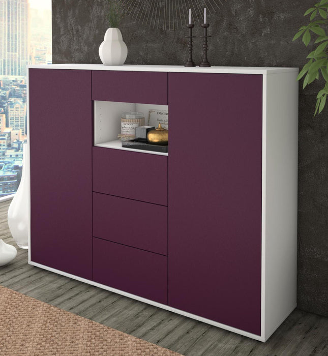 Highboard Ornella, Lila Studio (136x108x35cm) - Dekati GmbH