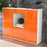 Highboard Ortensia, Orange Studio (136x108x35cm) - Dekati GmbH