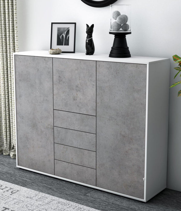 Highboard Pasquale, Beton Studio (136x108x35cm) - Dekati GmbH