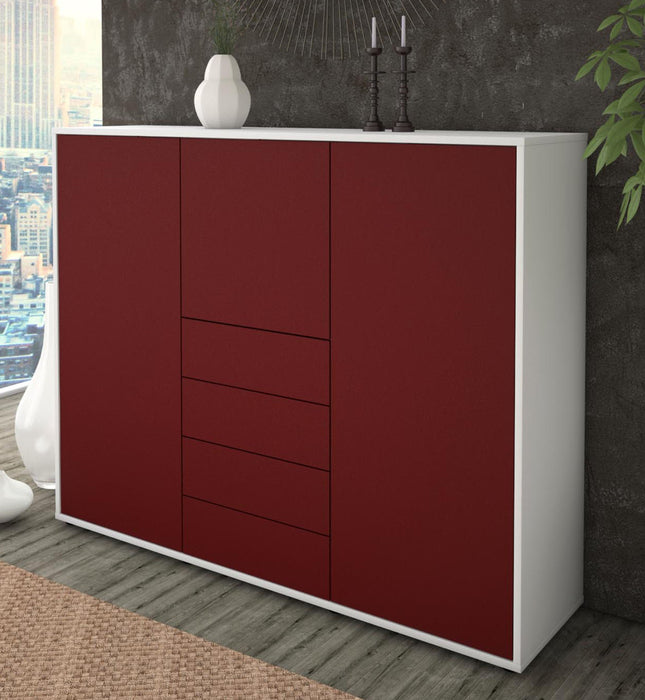 Highboard Pasquale, Bordeaux Studio (136x108x35cm) - Dekati GmbH