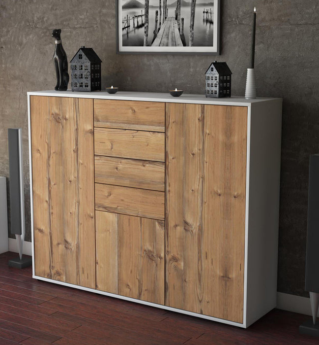 Highboard Patricia, Pinie Studio (136x108x35cm) - Dekati GmbH