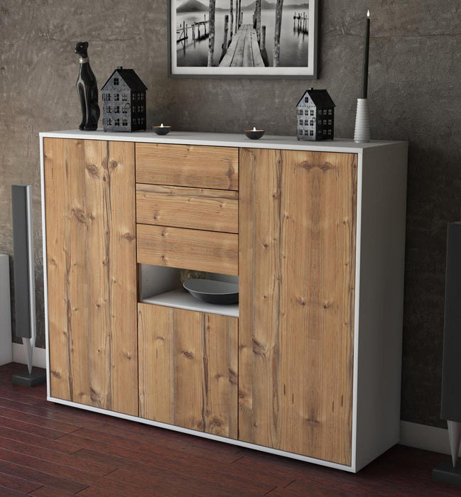 Highboard Paulina, Pinie Studio (136x108x35cm) - Dekati GmbH