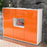 Highboard Penelope, Orange Studio (136x108x35cm) - Dekati GmbH