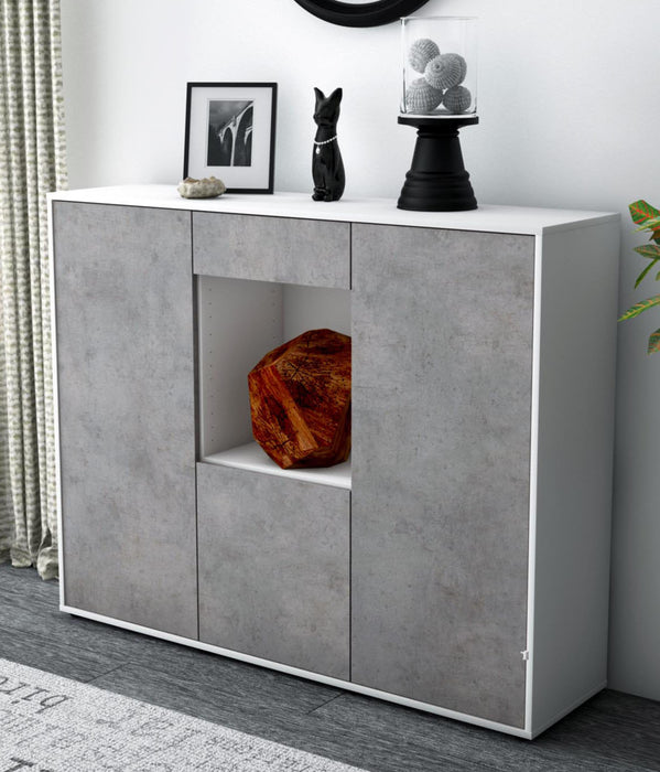 Highboard Peppina, Beton Studio (136x108x35cm) - Dekati GmbH