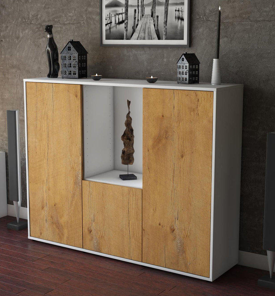 Highboard Pia, Eiche Studio (136x108x35cm) - Dekati GmbH