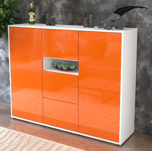 Highboard Quinta, Orange Studio (136x108x35cm) - Dekati GmbH