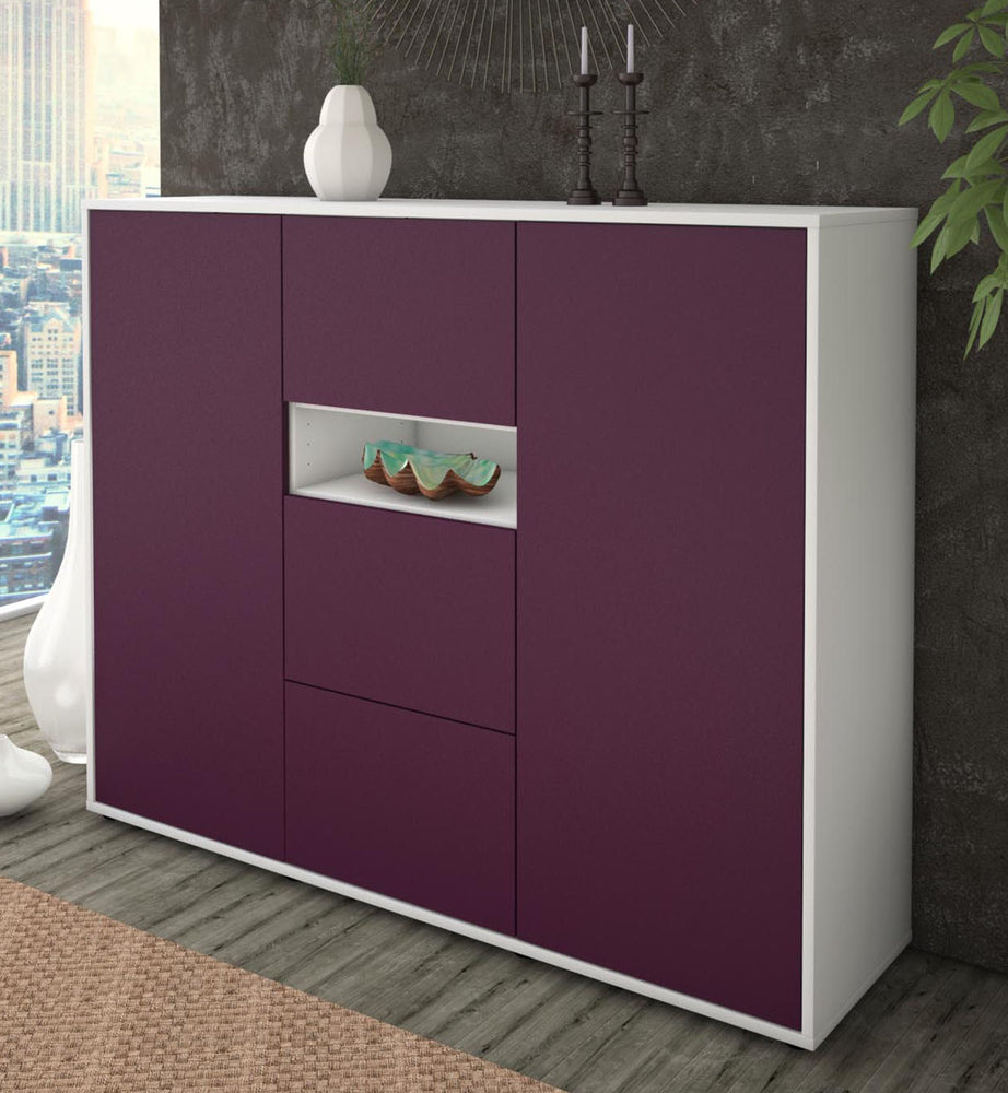 Highboard Quinta, Lila Studio (136x108x35cm) - Dekati GmbH