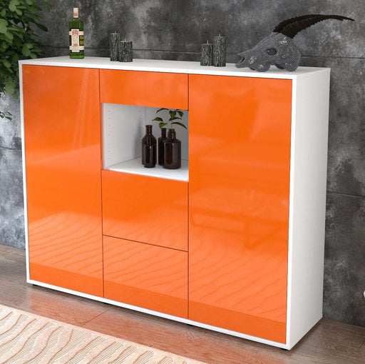 Highboard Rachelle, Orange Studio (136x108x35cm) - Dekati GmbH
