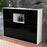 Highboard Rachelle, Schwarz Studio (136x108x35cm) - Dekati GmbH