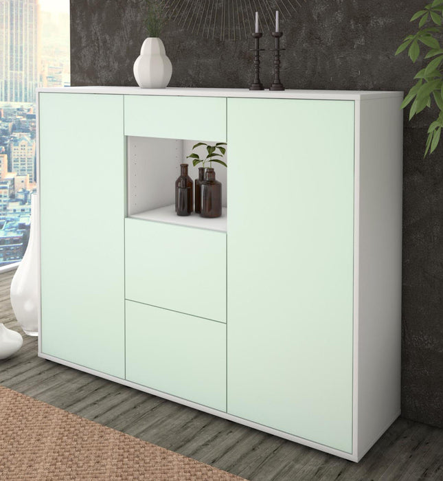 Highboard Rachelle, Mint Studio (136x108x35cm) - Dekati GmbH