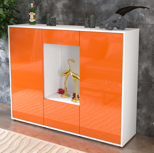 Highboard Raffaela, Orange Studio (136x108x35cm) - Dekati GmbH