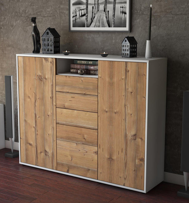 Highboard Ravena, Pinie Studio (136x108x35cm) - Dekati GmbH