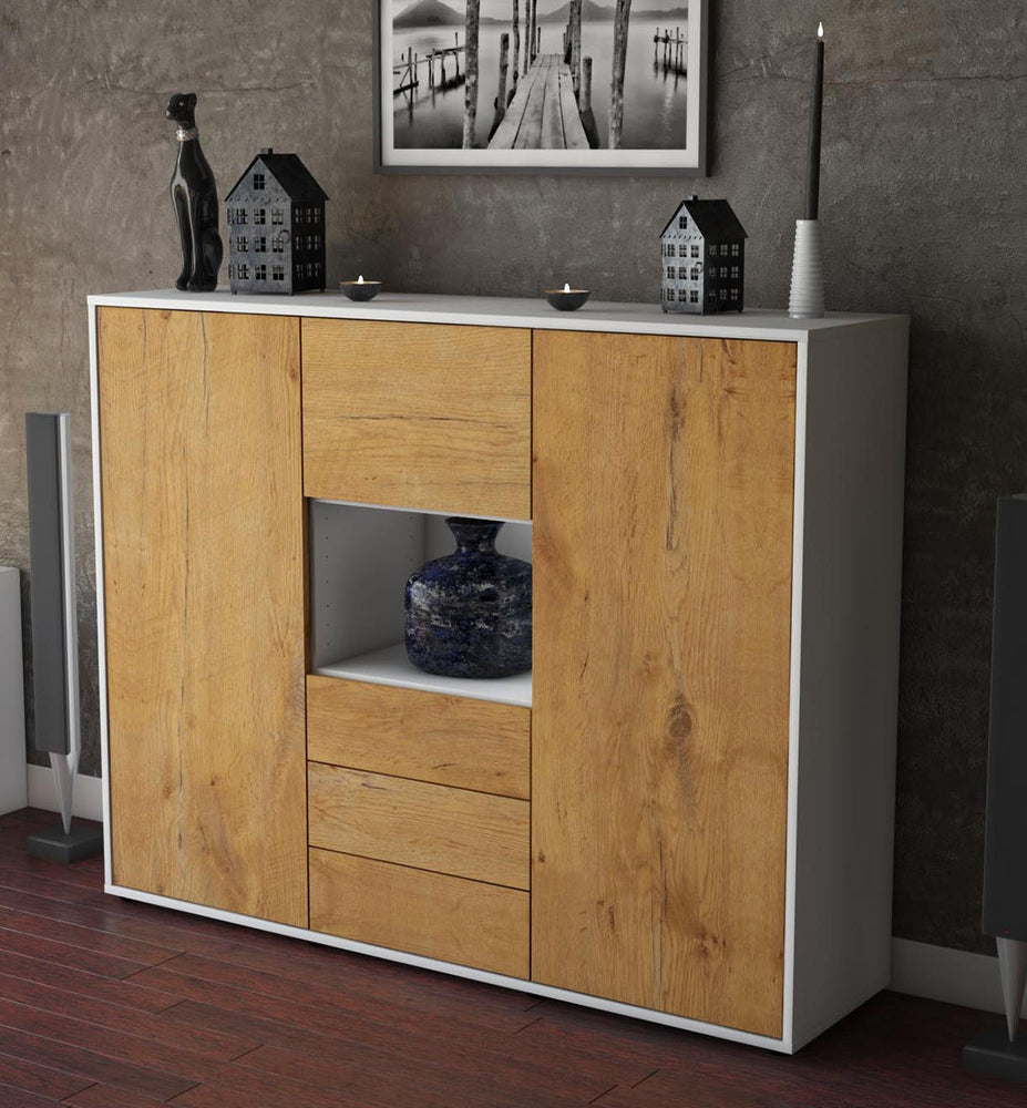 Highboard Ravenna, Eiche Studio (136x108x35cm) - Dekati GmbH