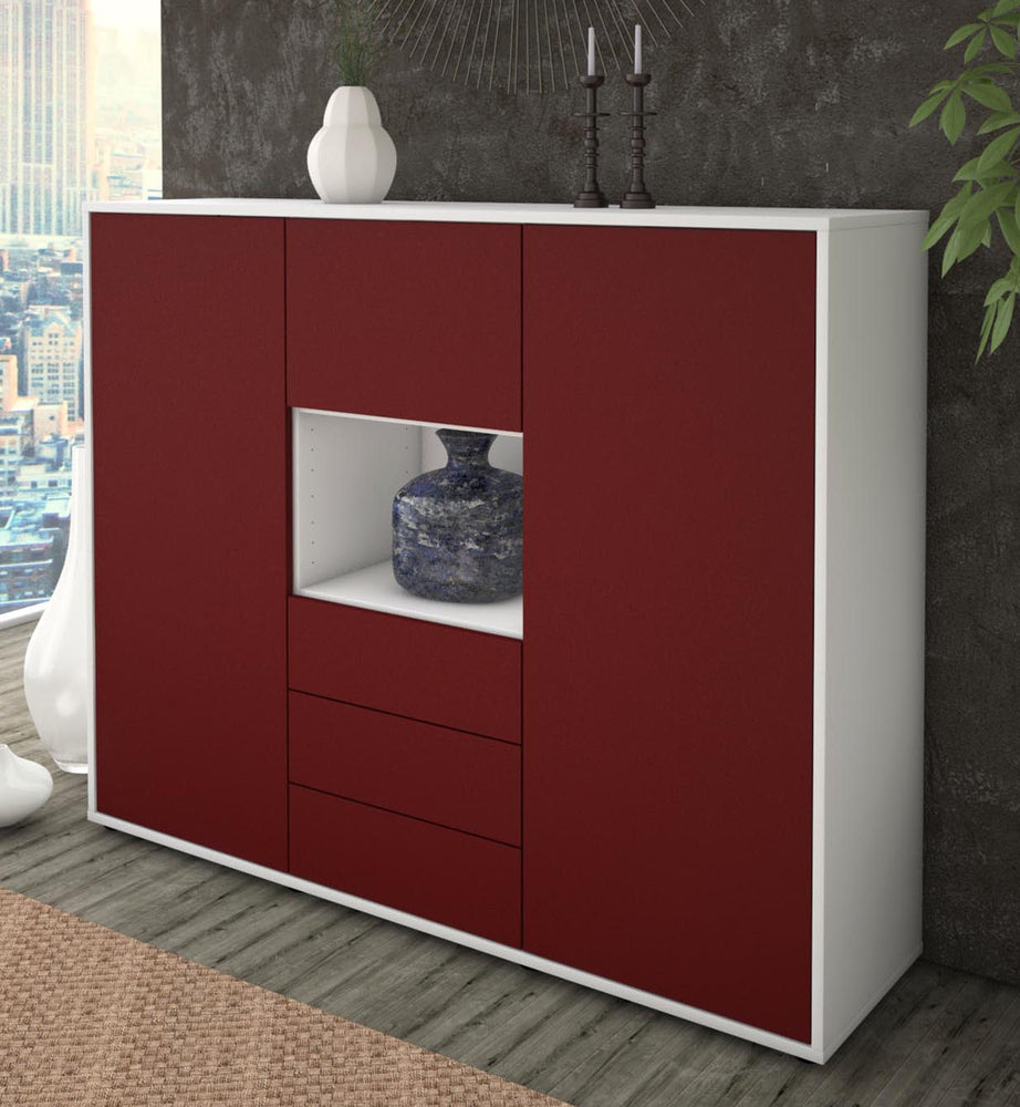 Highboard Ravenna, Bordeaux Studio (136x108x35cm) - Dekati GmbH