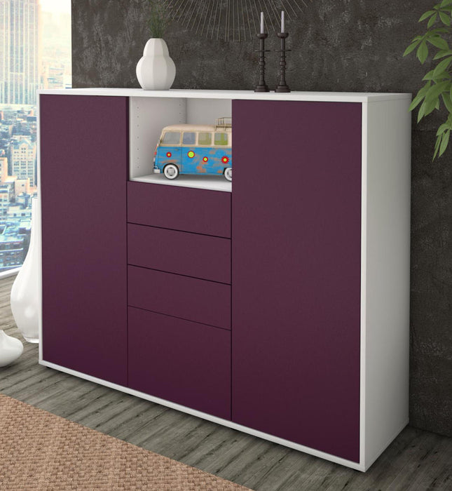 Highboard Rebecca, Lila Studio (136x108x35cm) - Dekati GmbH