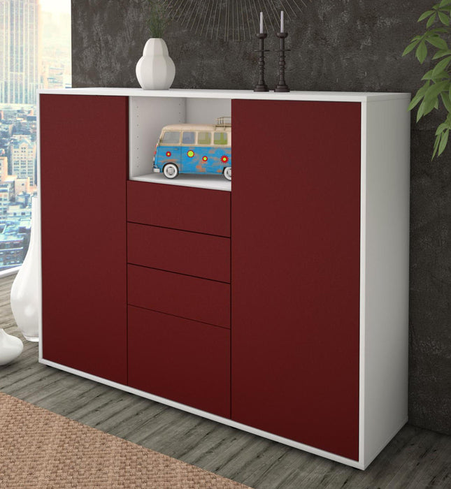 Highboard Rebecca, Bordeaux Studio (136x108x35cm) - Dekati GmbH