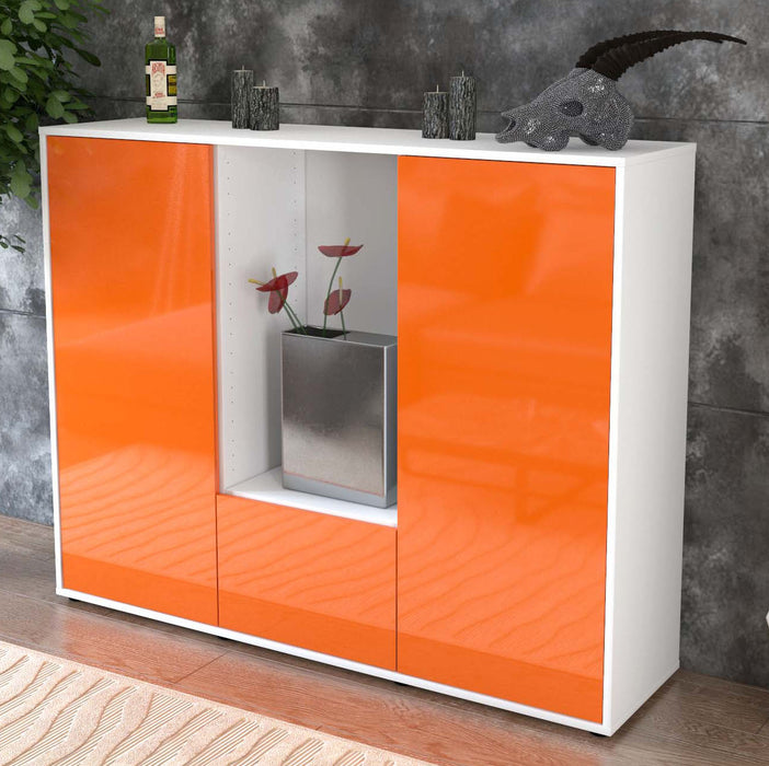 Highboard Renata, Orange Studio (136x108x35cm) - Dekati GmbH