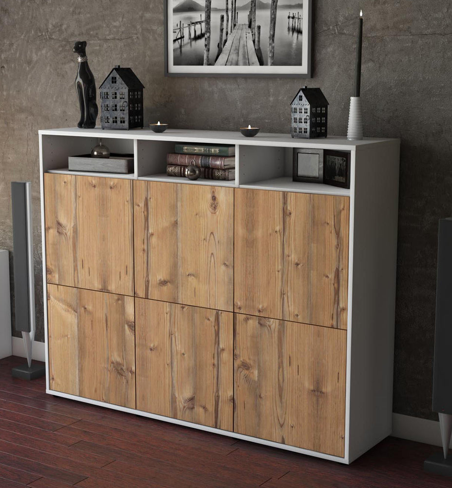 Highboard Sara, Pinie Studio (136x108x35cm) - Dekati GmbH