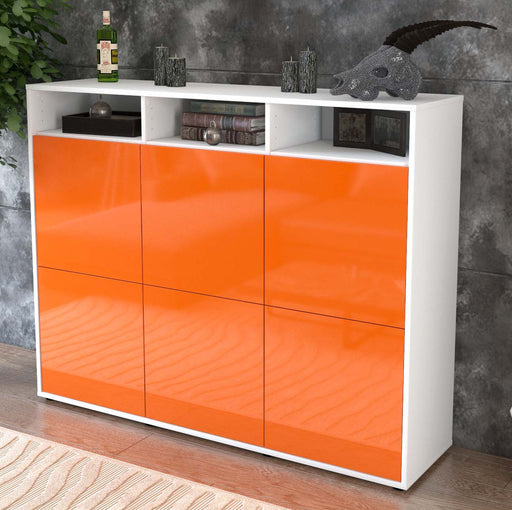 Highboard Sara, Orange Studio (136x108x35cm) - Dekati GmbH