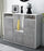 Highboard Sarina, Beton Studio (136x108x35cm) - Dekati GmbH