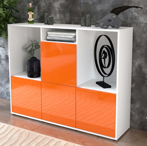 Highboard Saskia, Orange Studio (136x108x35cm) - Dekati GmbH