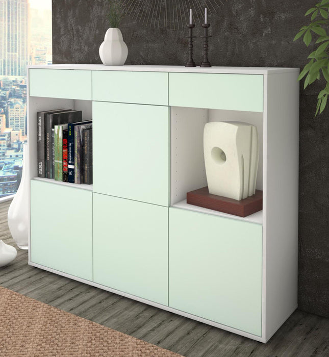 Highboard Selena, Mint Studio (136x108x35cm) - Dekati GmbH