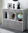 Highboard Selina, Beton Studio (136x108x35cm) - Dekati GmbH