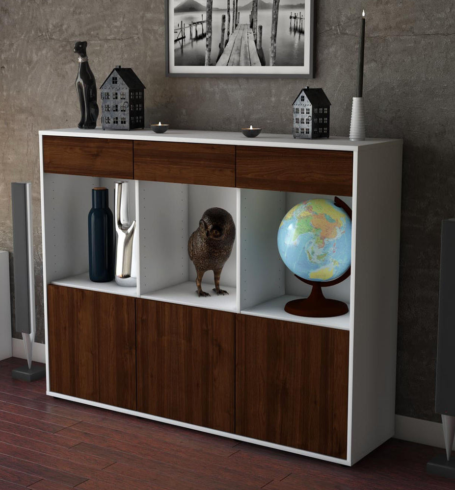 Highboard Selina, Walnuss Studio (136x108x35cm) - Dekati GmbH