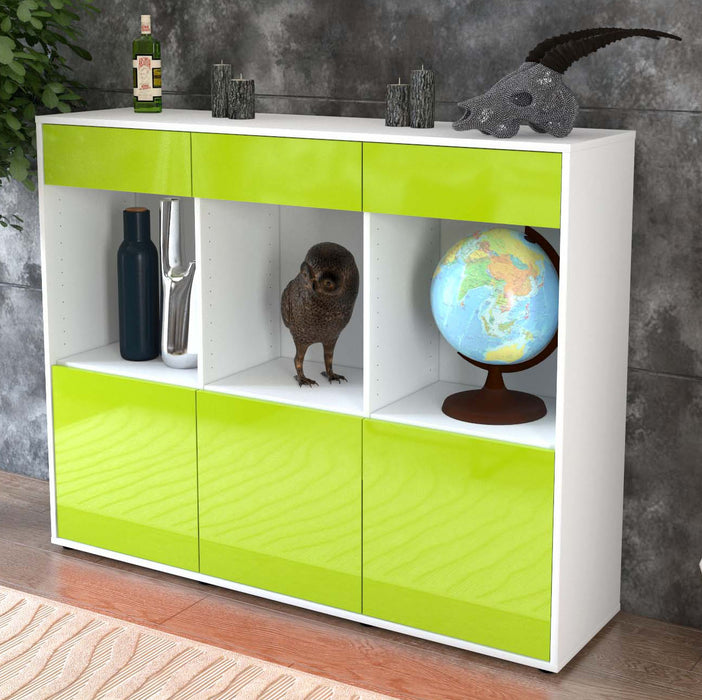 Highboard Selina, Grün Studio (136x108x35cm) - Dekati GmbH