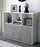 Highboard Selma, Beton Studio (136x108x35cm) - Dekati GmbH