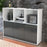 Highboard Selma, Grau Studio (136x108x35cm) - Dekati GmbH