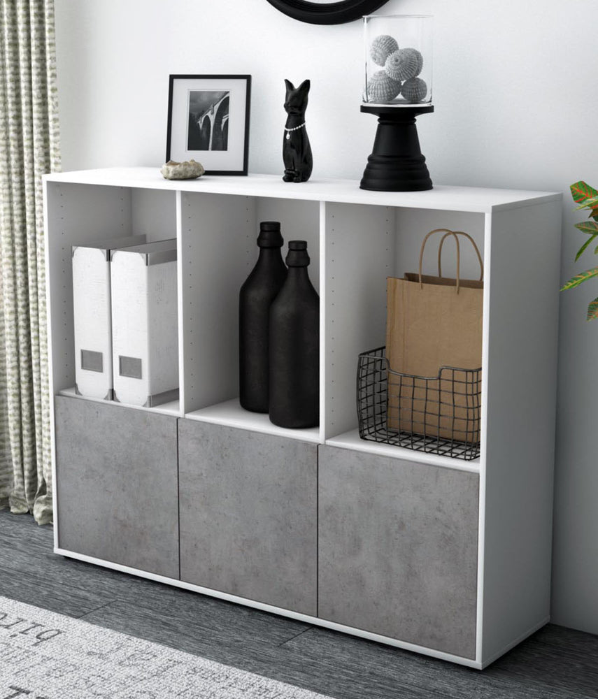 Highboard Seraphine, Beton Studio (136x108x35cm) - Dekati GmbH