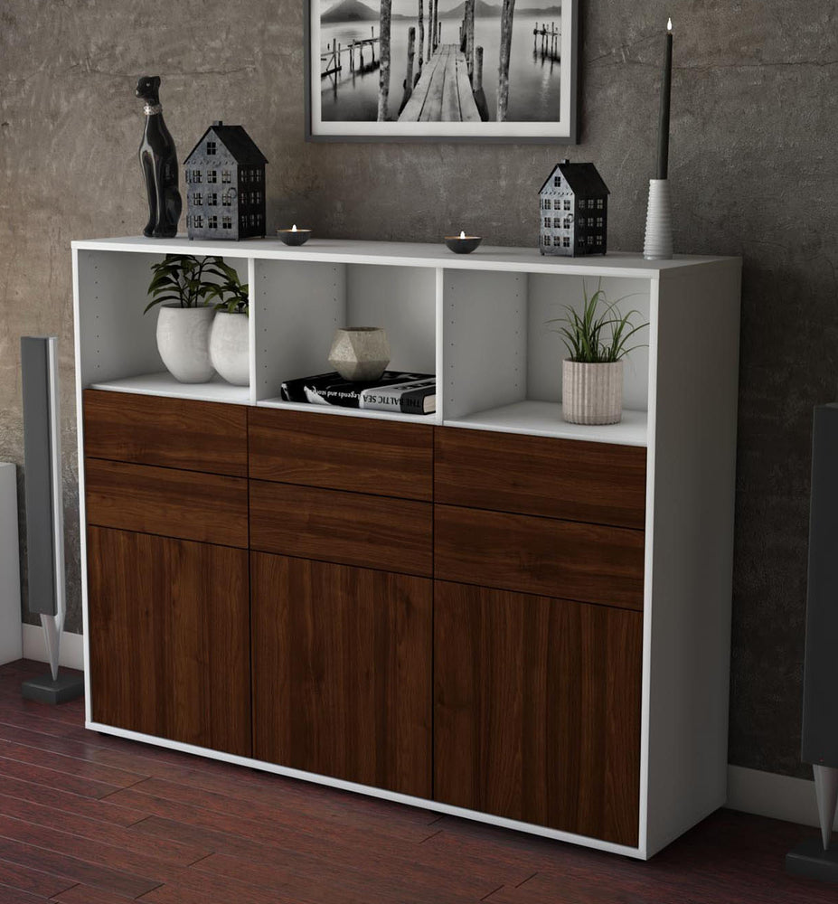 Highboard Serenella, Walnuss Studio (136x108x35cm) - Dekati GmbH