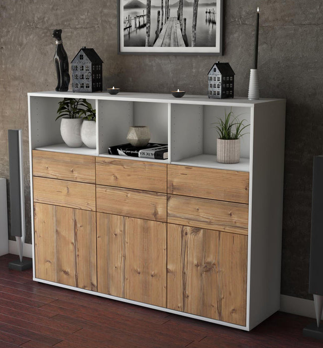 Highboard Serenella, Pinie Studio (136x108x35cm) - Dekati GmbH