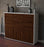 Highboard Silvana, Walnuss Studio (136x108x35cm) - Dekati GmbH