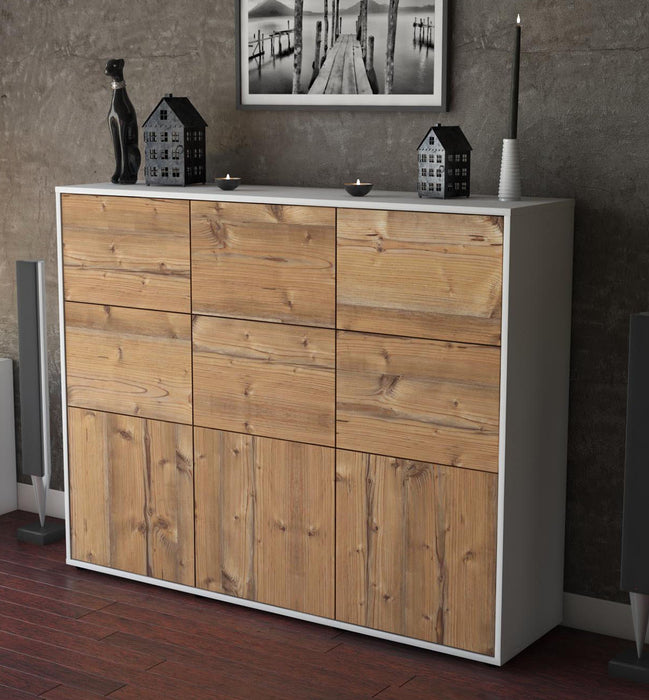 Highboard Silvana, Pinie Studio (136x108x35cm) - Dekati GmbH