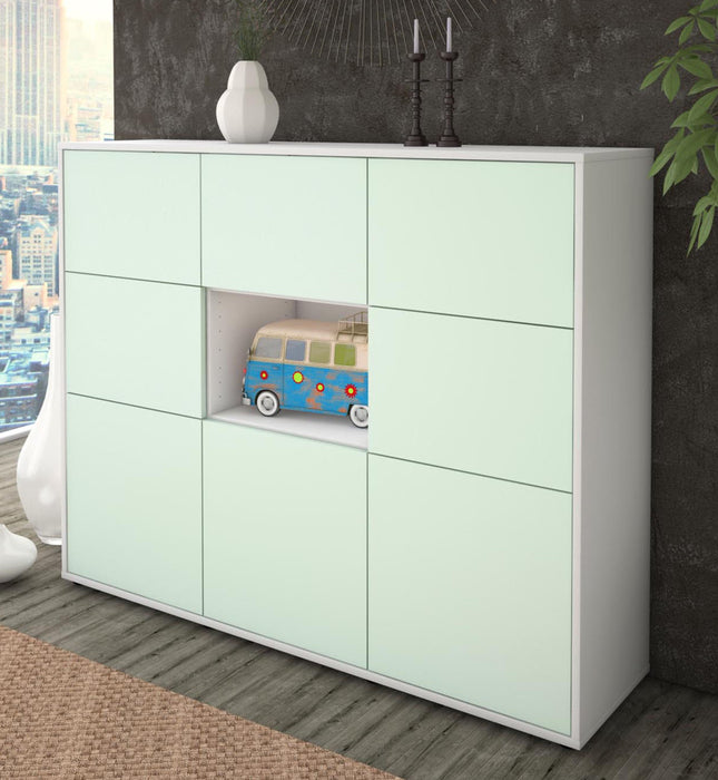 Highboard Silvia, Mint Studio (136x108x35cm) - Dekati GmbH