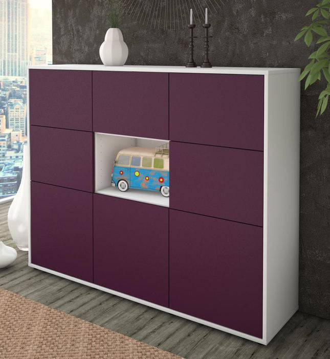 Highboard Silvia, Lila Studio (136x108x35cm) - Dekati GmbH